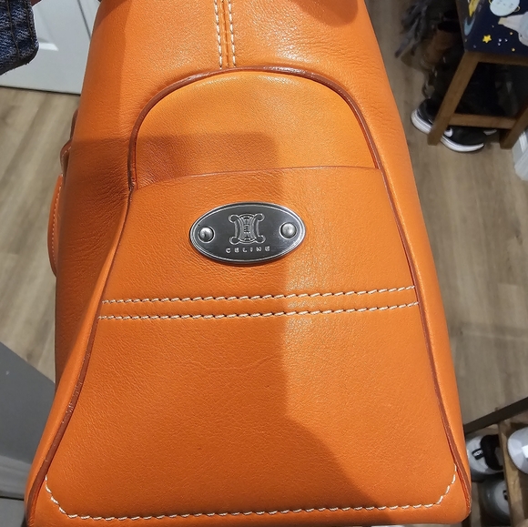 Celine cute orange small boston bag - Picture 3 of 12